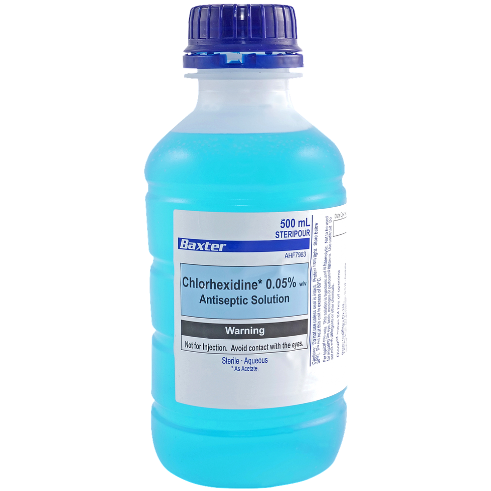 Baxter 0.05% Chlorhexidine 傷口清洗消毒藥水 (藍水)