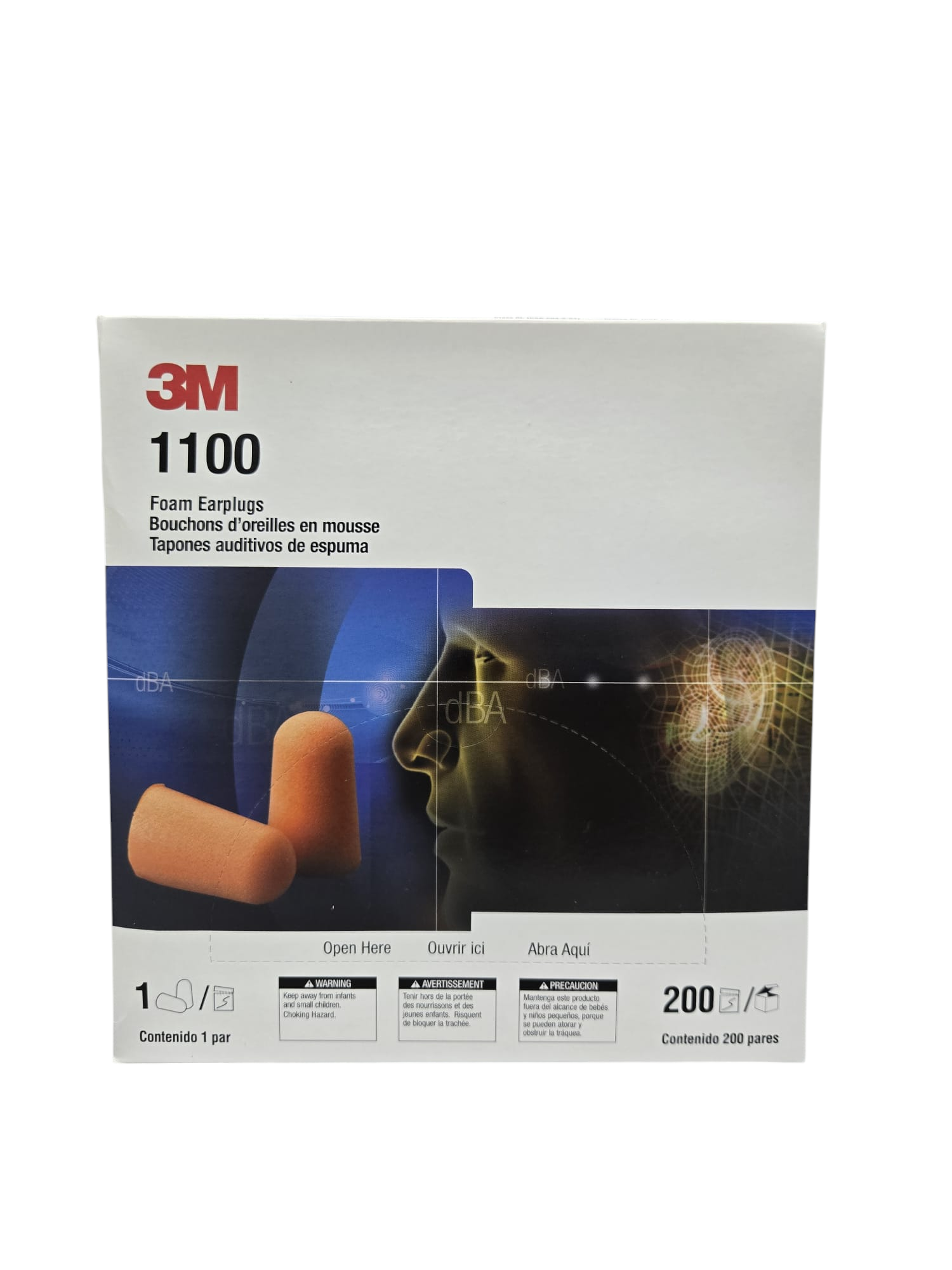 3M Foam Ear Plugs #1100 軟膠耳塞