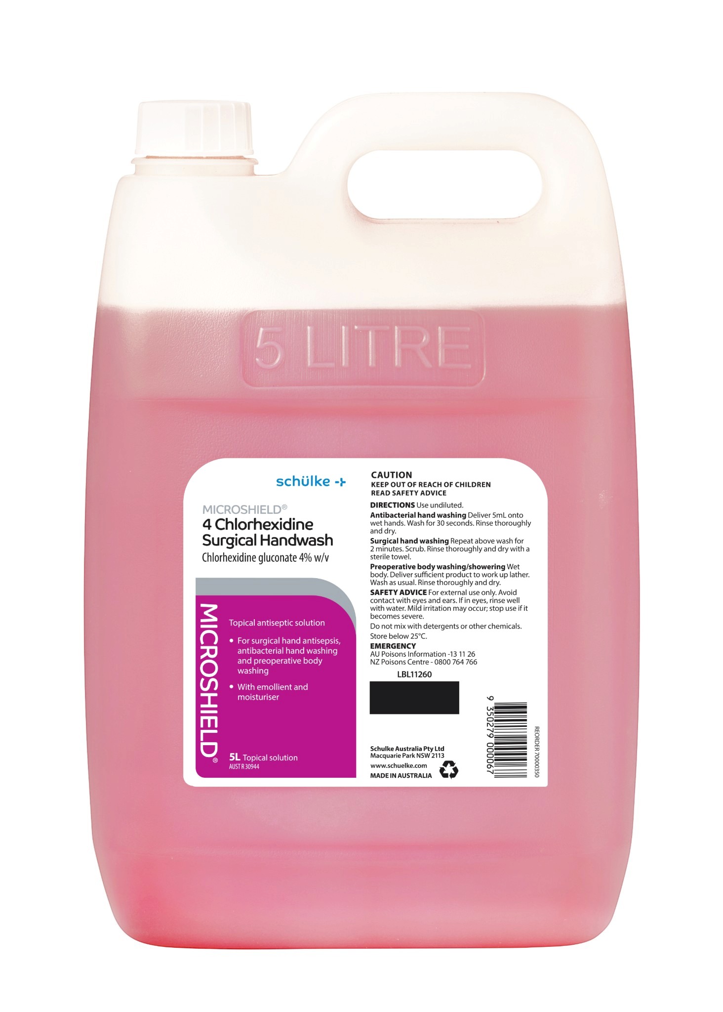 MICROSHIELD 4 SURGICAL HANDWASH, 500ML 殺菌洗手梘液