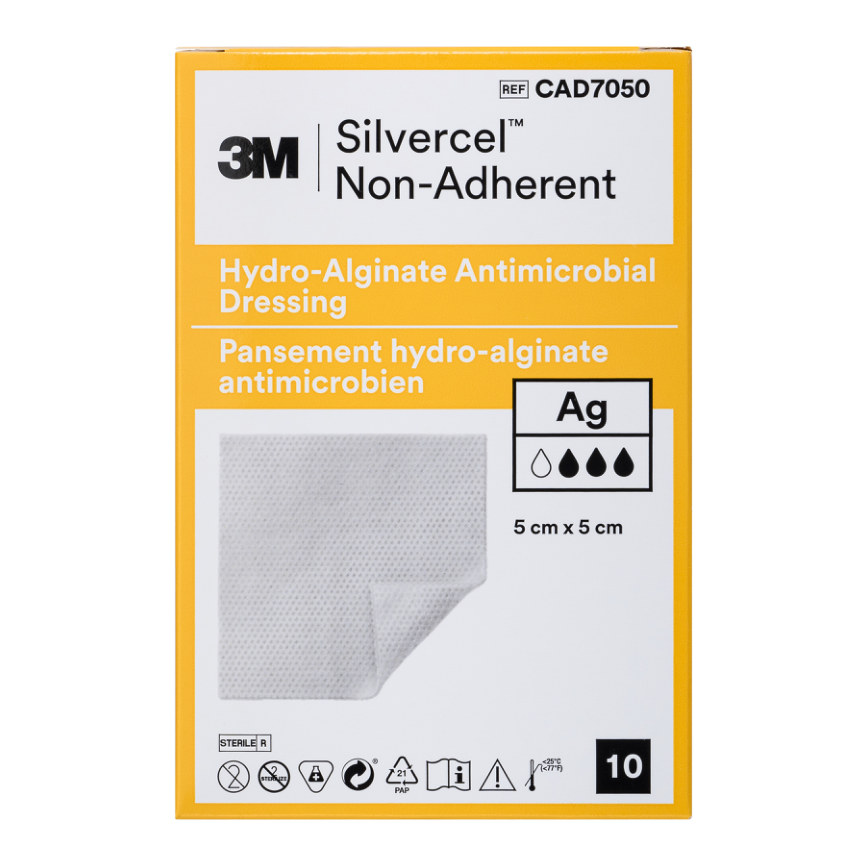 3M Silvercel Non-Adherent Hydro-Alginate Antimicrobial Dressing
